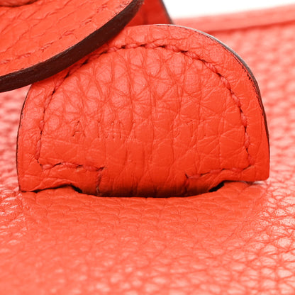 Hermes Taurillon Clemence Evelyne III PM Orange Poppy 7 of 11