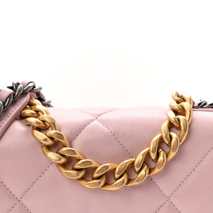 Chanel Lambskin Quilted Medium Chanel 19 Flap Light Pink 8 of 10