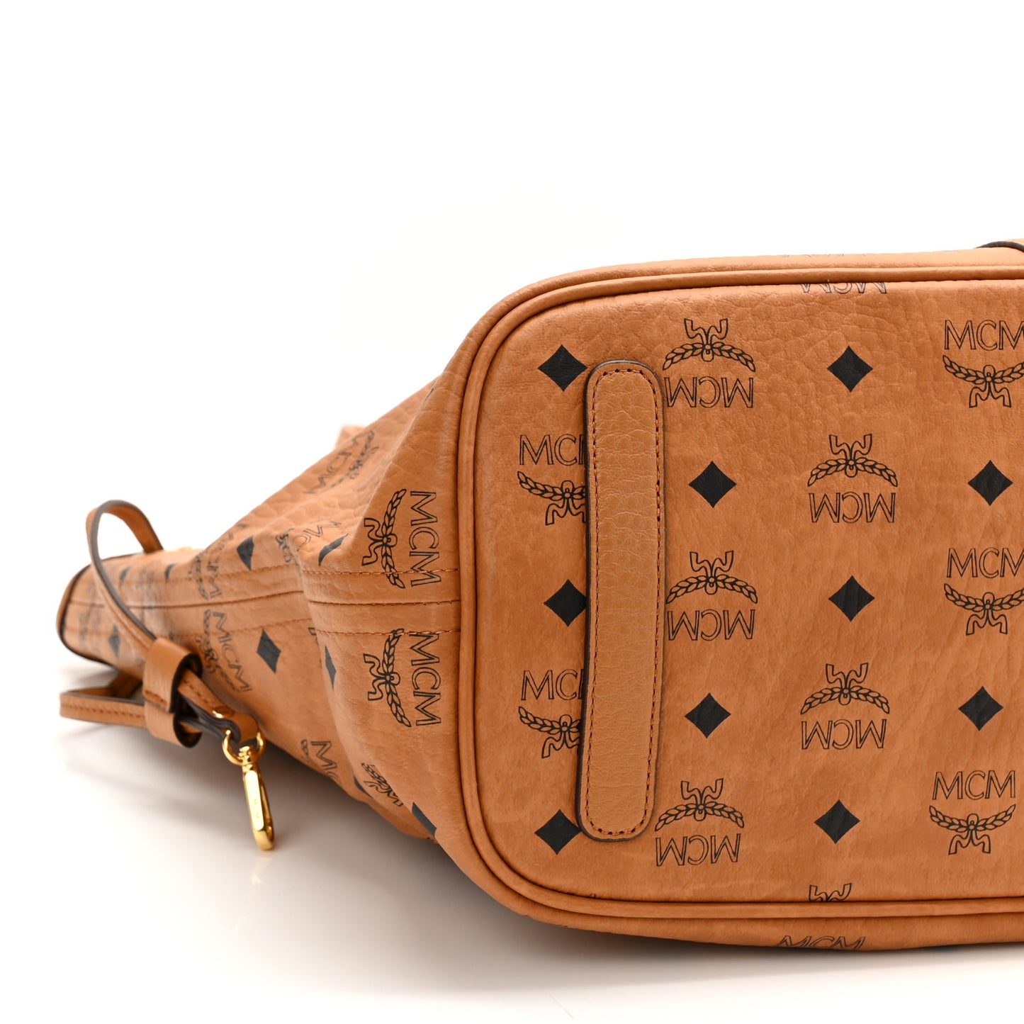 Visetos Medium Liz Reversible Shopper Tote Cognac