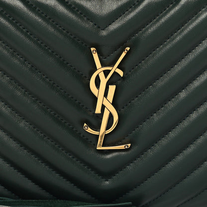 Saint Laurent Calfskin Matelasse Monogram Lou Camera Bag Vert Fonce 10 of 10