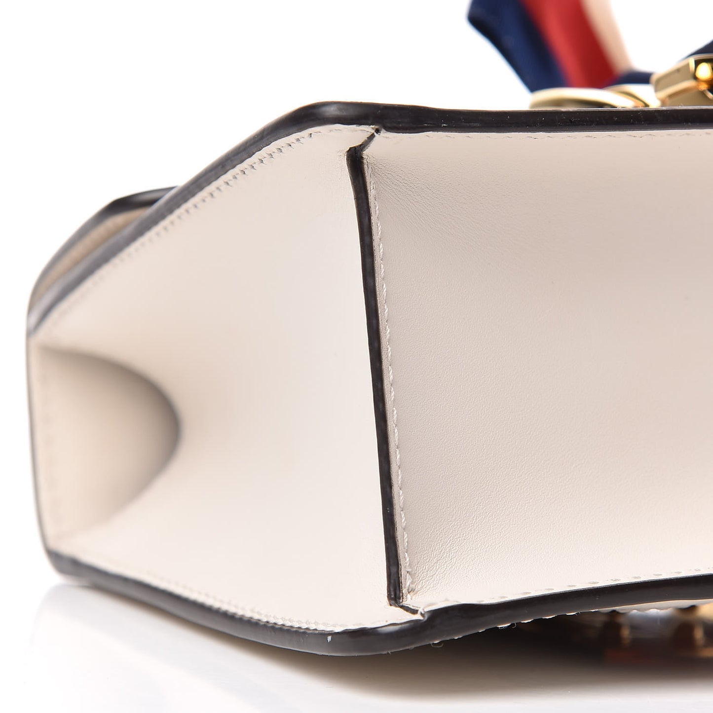 Calfskin Mini Sylvie Chain Shoulder Bag White