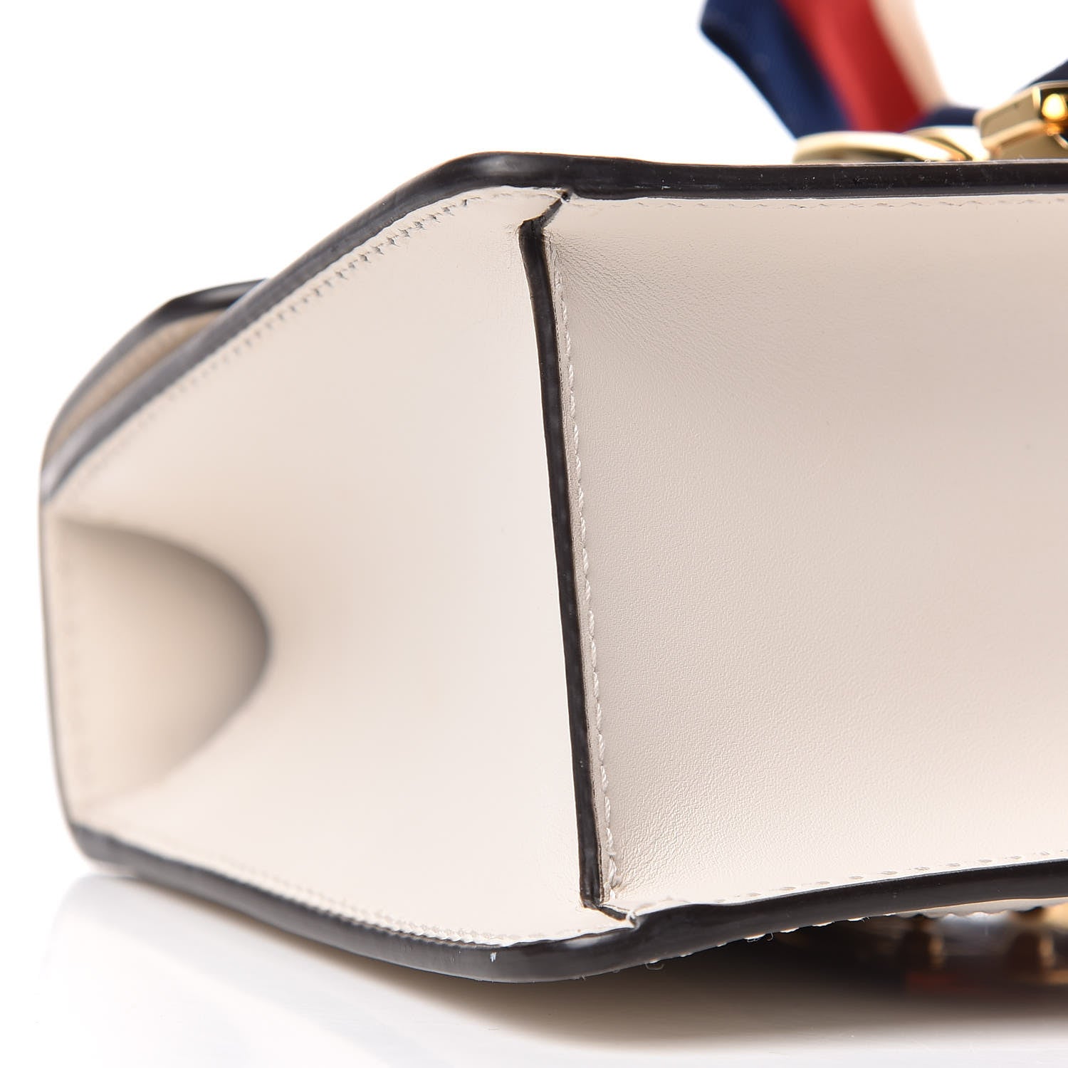 Gucci Calfskin Mini Sylvie Chain Shoulder Bag White 6 of 10