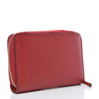 Gucci Dollar Calfskin Medium GG Zip Around Wallet Red 3 of 8