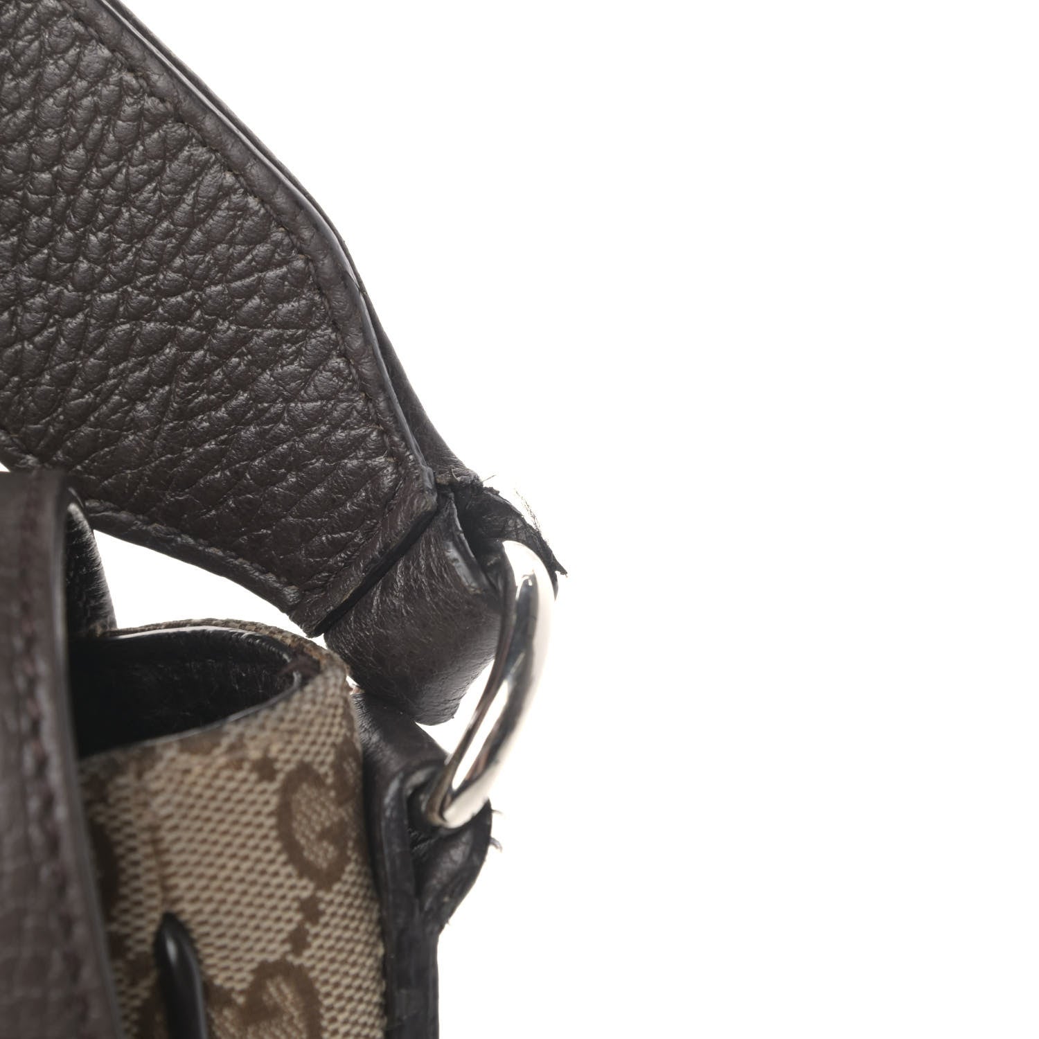 Gucci Monogram Flap Messenger Bag Beige Dark Brown 6 of 6