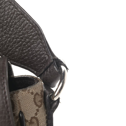 Gucci Monogram Flap Messenger Bag Beige Dark Brown 6 of 6