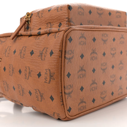 MCM Visetos Medium Stark Backpack Cognac 7 of 8