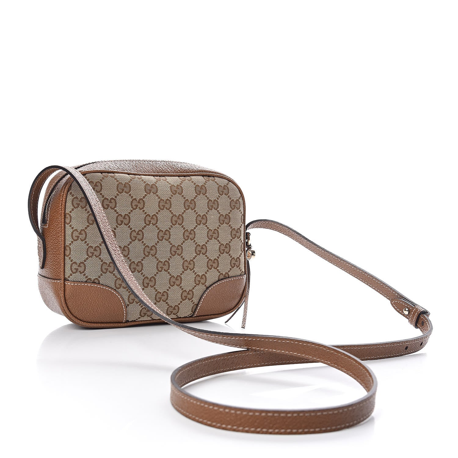 Gucci Monogram Mini Bree Messenger Bag Beige Tabacco 3 of 10