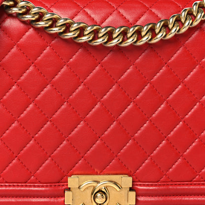 Chanel Lambskin Quilted New Medium Boy Flap Red 8 of 13