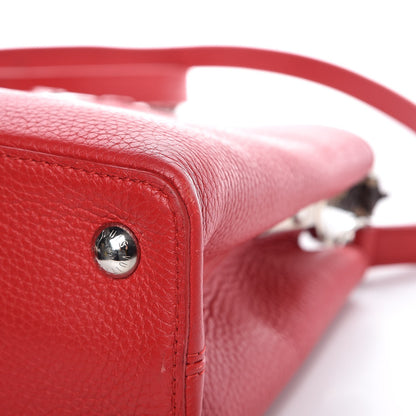 Louis Vuitton Taurillon Python Capucines PM Rubis 9 of 12