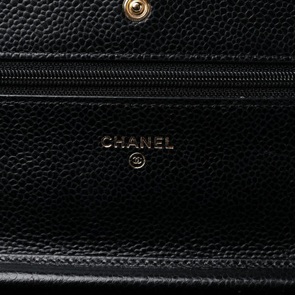 Chanel Caviar Quilted Wallet On Chain WOC Black 7 of 17