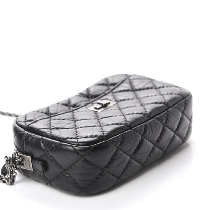 Chanel Aged Calfskin Quilted Mini Reissue Camera Case Black 4 of 10