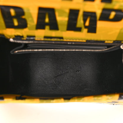 Balenciaga Box Calfskin Tape Small Hourglass Top Handle Bag Yellow Black 5 of 10