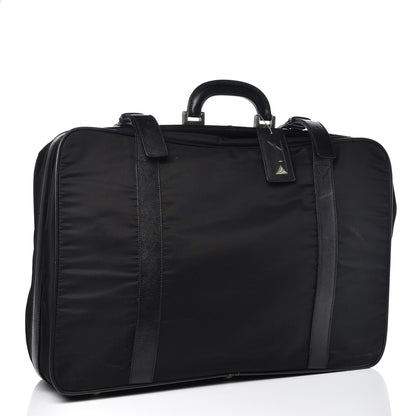 Prada Tessuto Nylon Saffiano Luggage Black 3 of 19