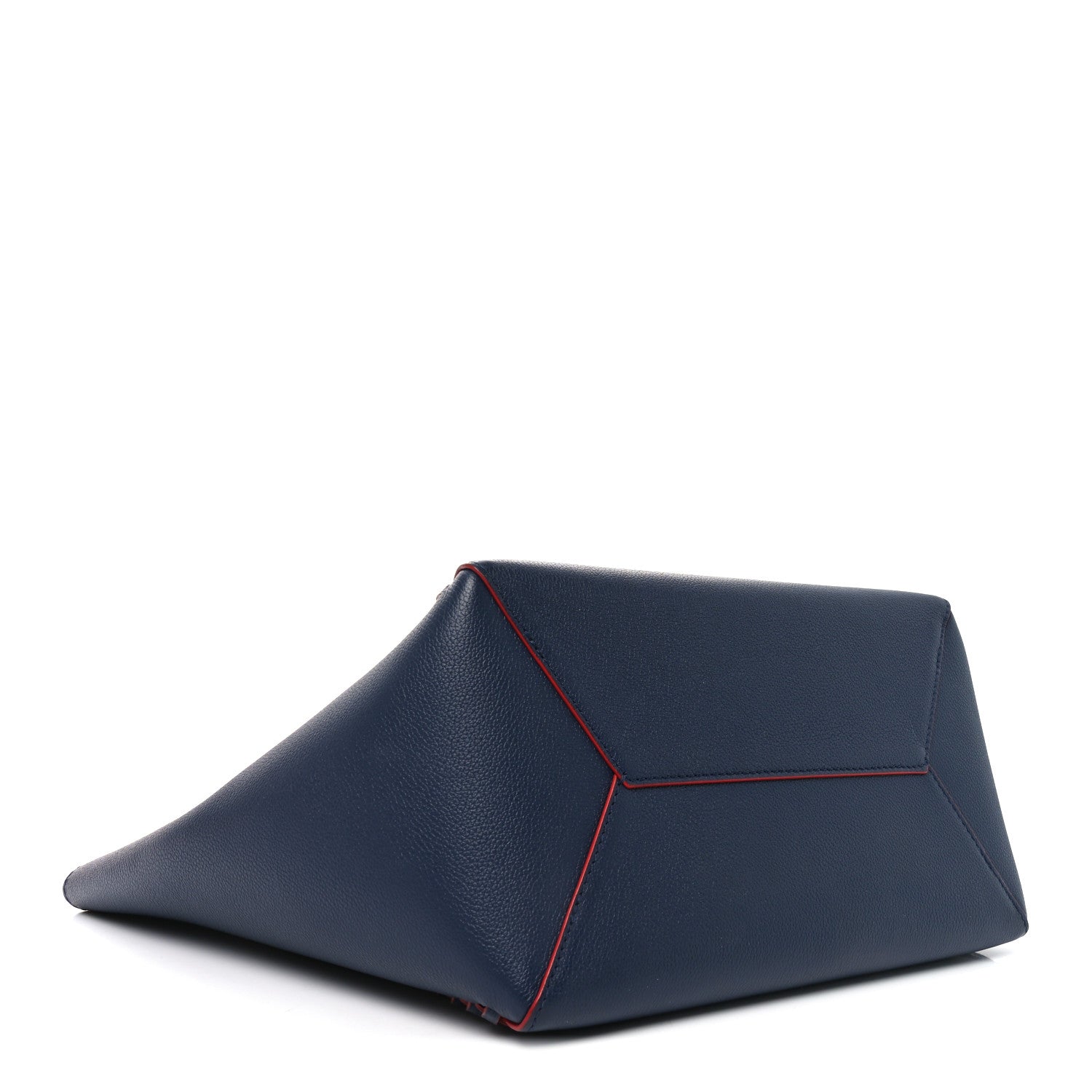 Louis Vuitton Calfskin Braided Lockme Cabas Marine Rouge 4 of 9