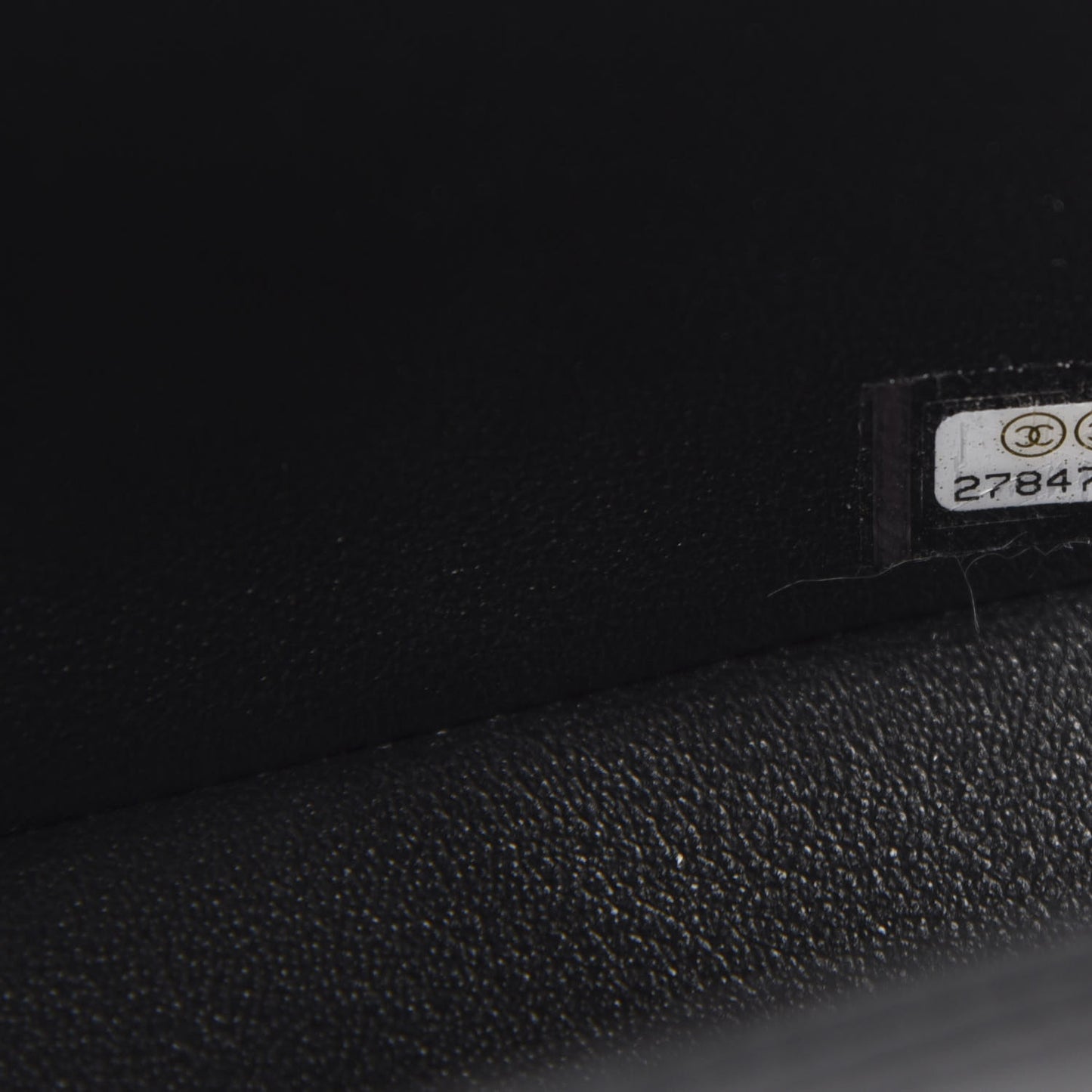 Lambskin Quilted Mini Square Flap Black