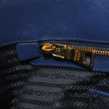 Prada Saffiano Lux Large Tote Bluette 9 of 9