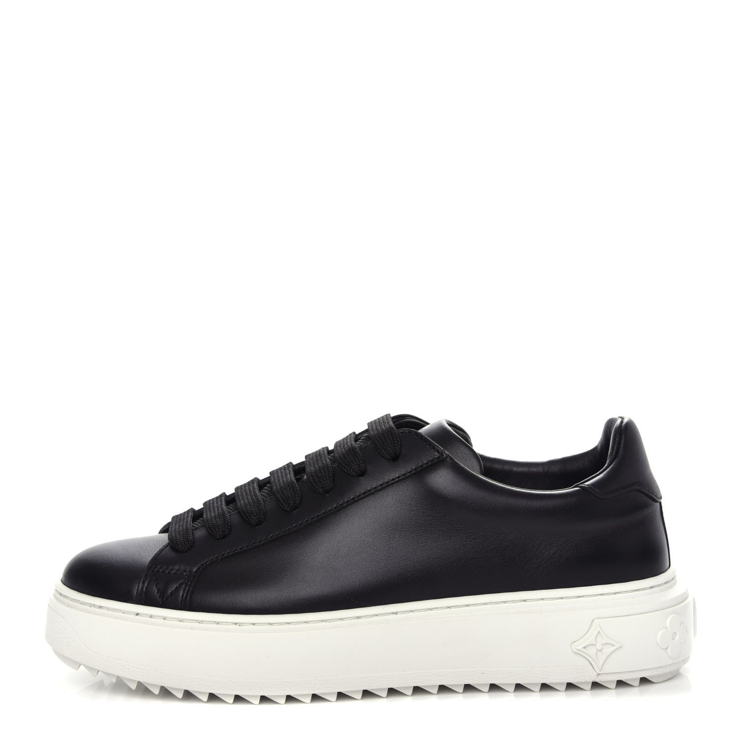 Louis Vuitton Calfskin Time Out Sneakers 35.5 Black 1 of 11