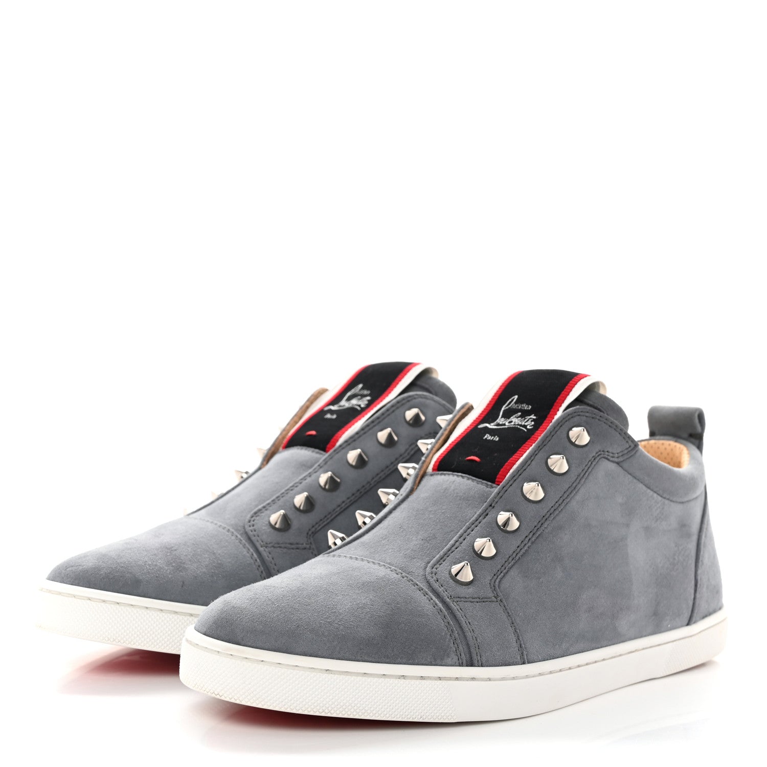 Christian Louboutin Suede Mens Fique A Vontade Sneakers 40 Islande 3 of 8