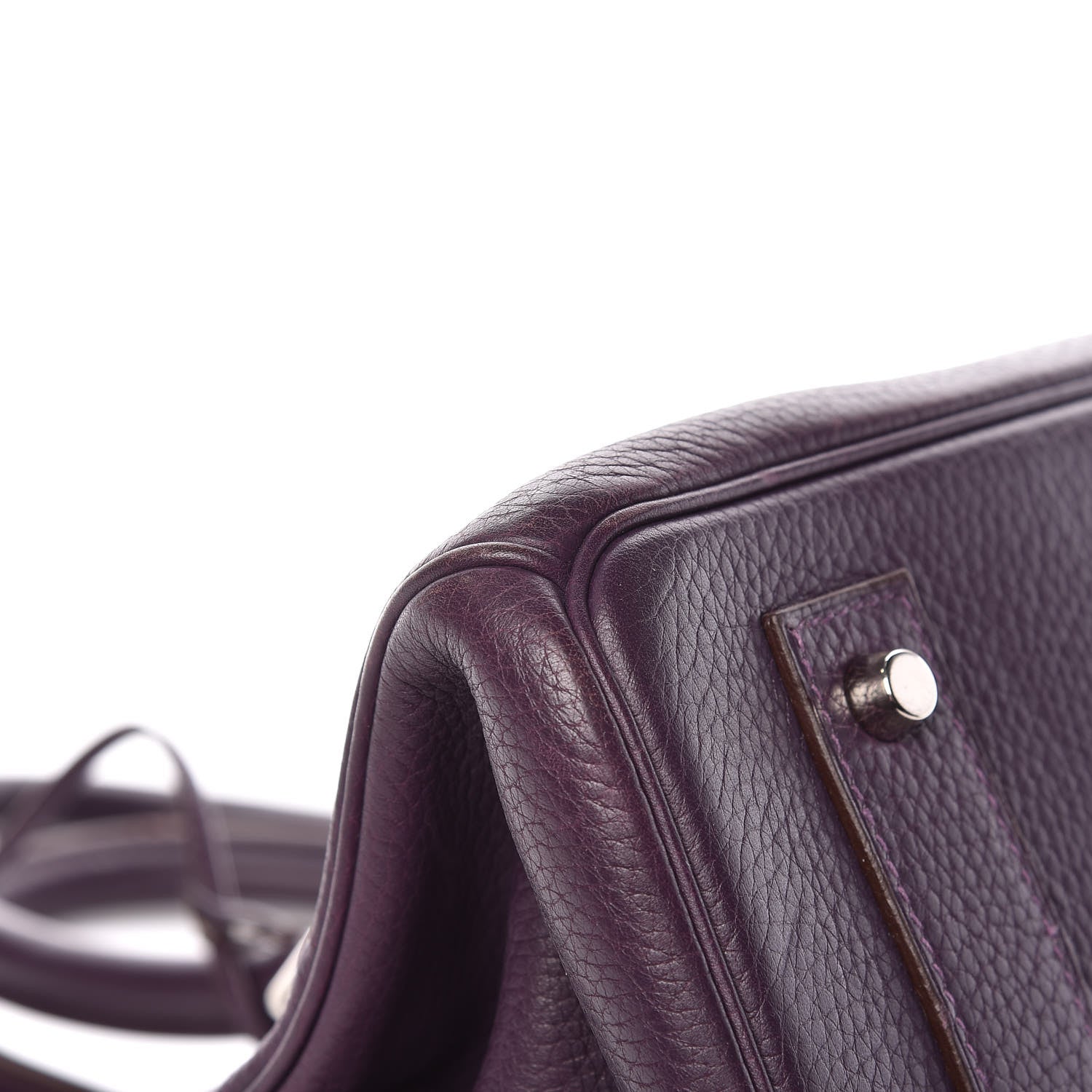 Hermes Taurillon Clemence JPG Birkin 42 Raisin 40 of 56