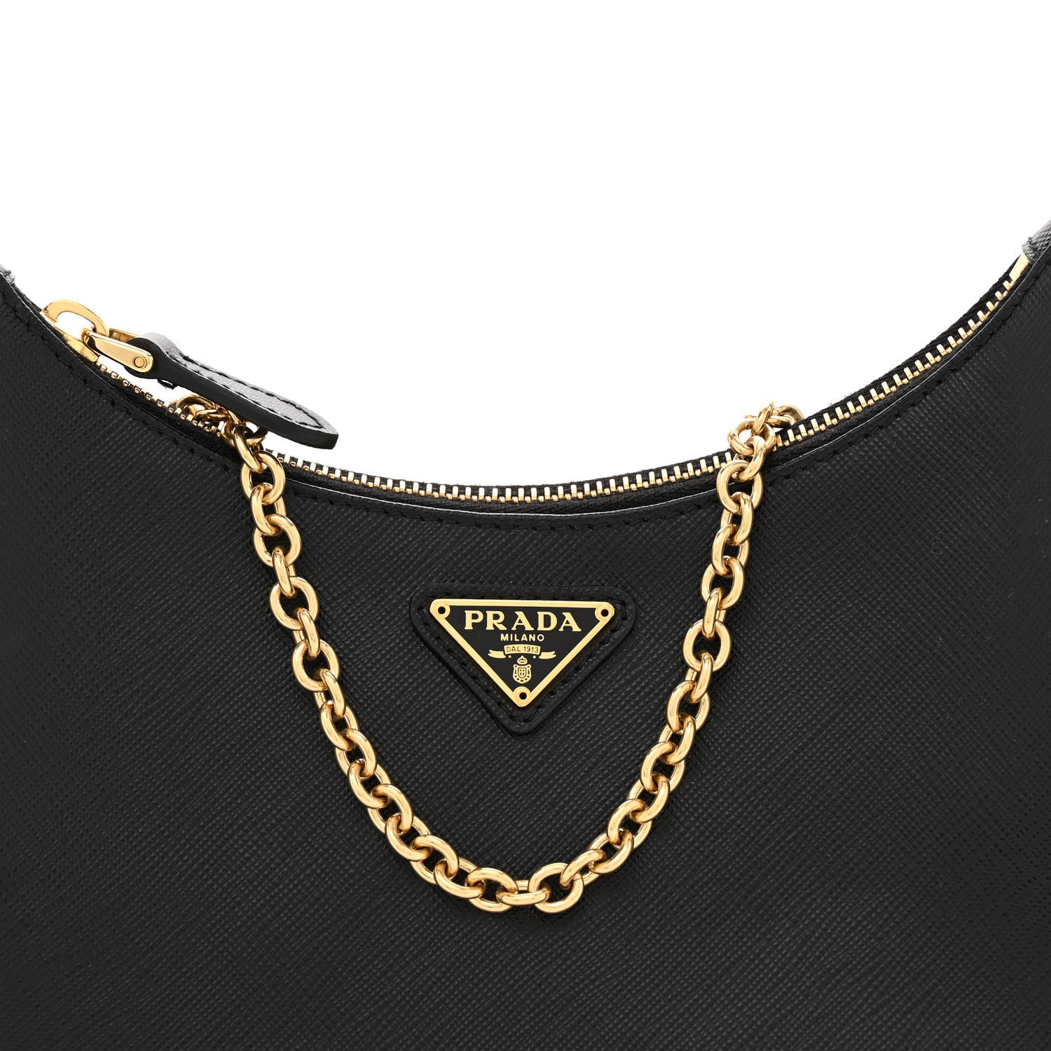 Prada Saffiano Lux Re-Edition 2005 Shoulder Bag Black 7 of 12
