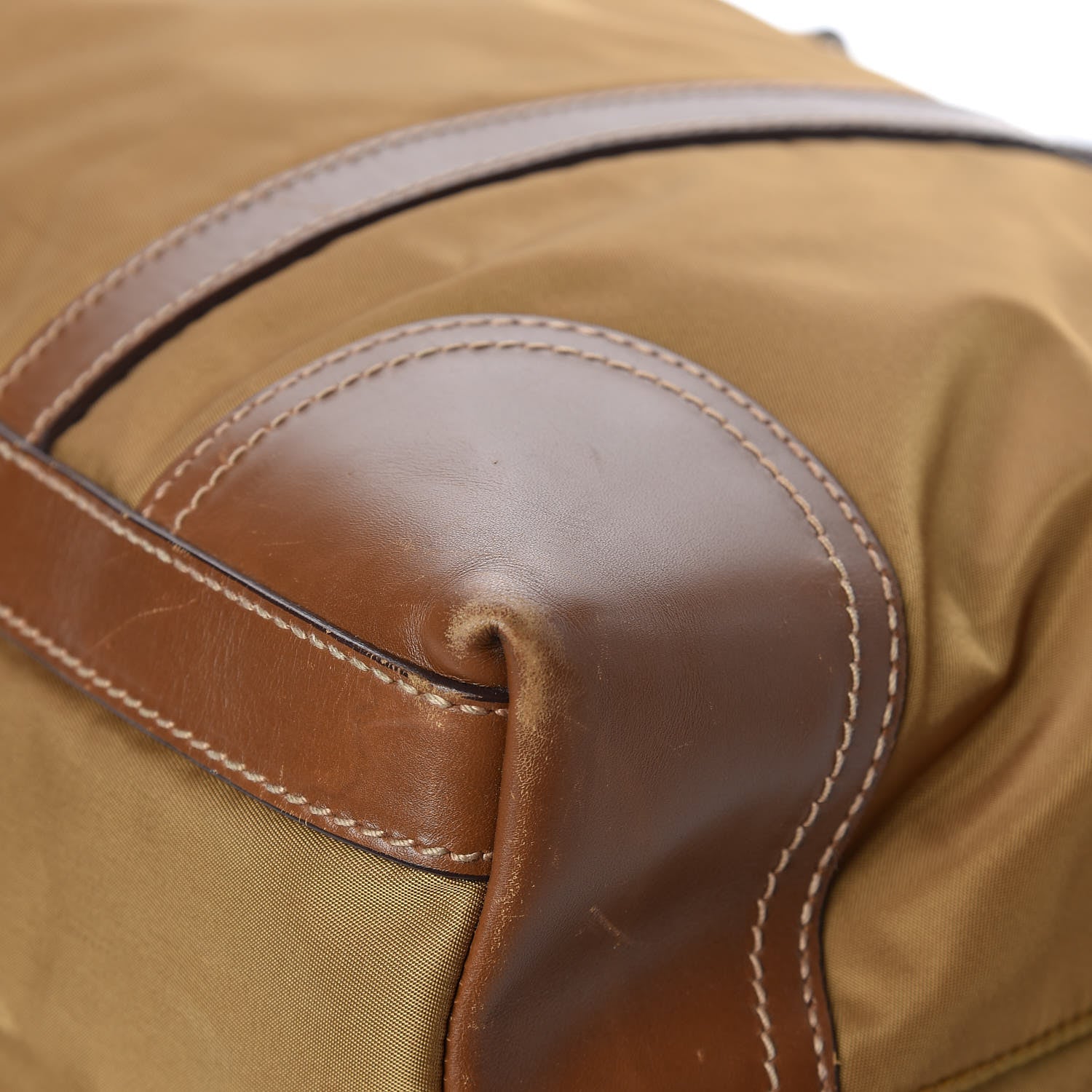 Prada Nylon Tessuto Saffiano Tote Corinto 6 of 13
