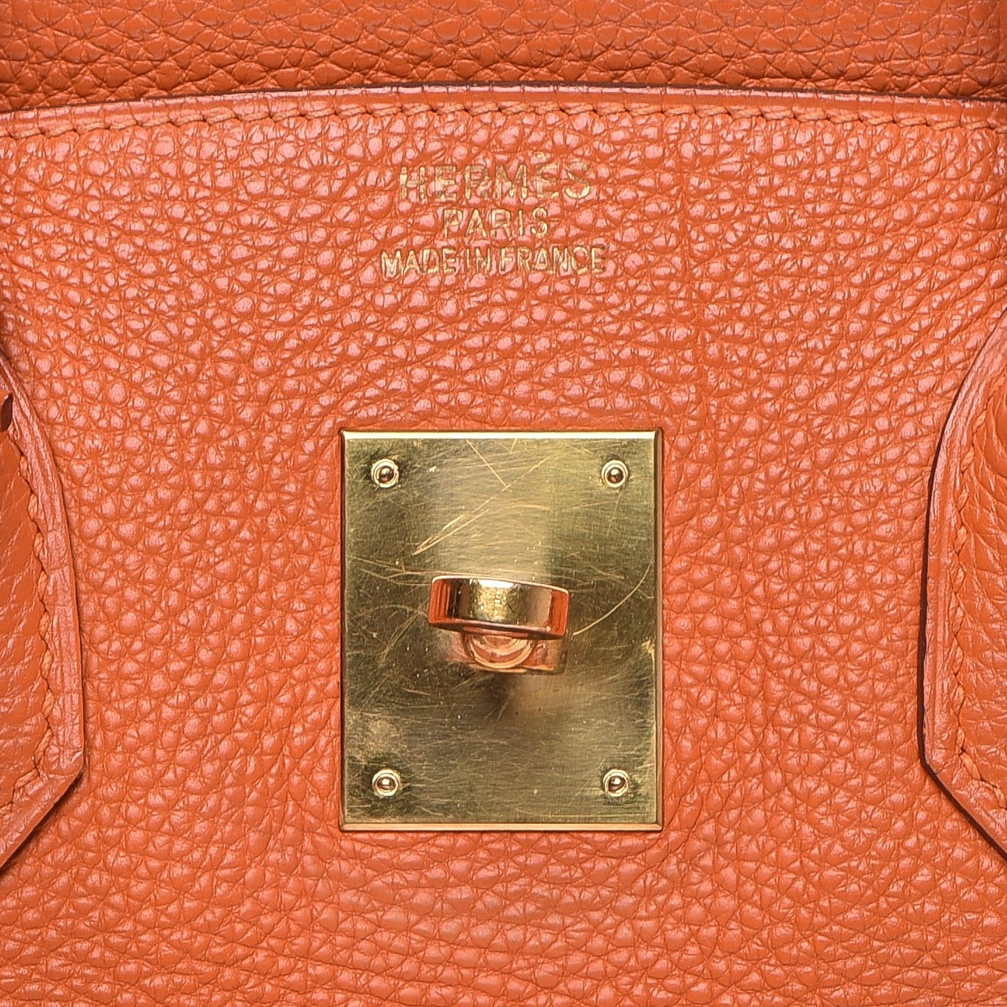Togo Birkin 35 Orange