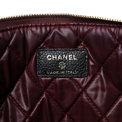 Chanel Caviar Quilted Large Cosmetic Case Black 6 of 9