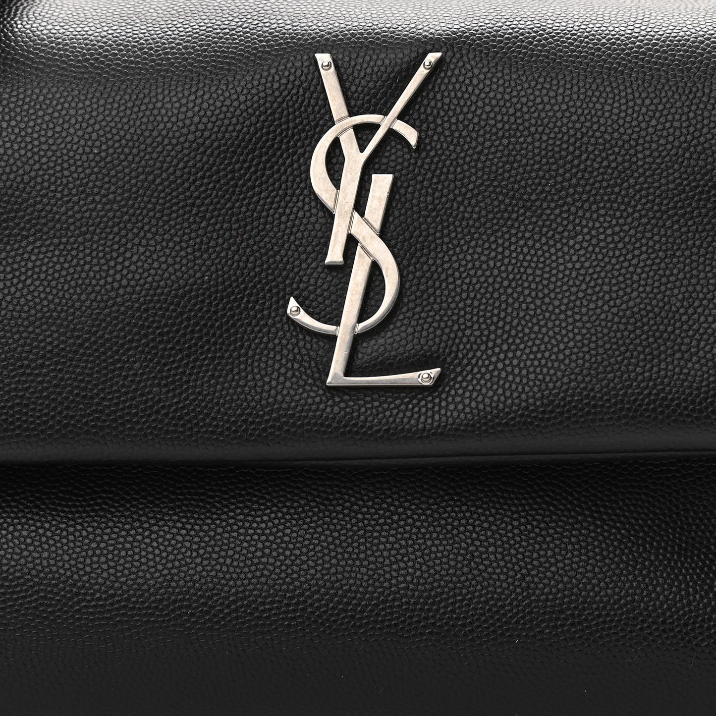 Grain De Poudre Small West Hollywood Monogram Fold-Over Bag Black