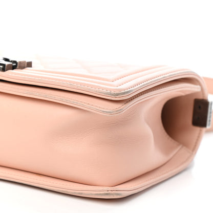 Chanel Calfskin Quilted Medium Boy Flap Light Pink 9 of 12