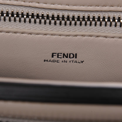 Fendi Shiny Nappa Trapuntata Small DotCom Click Chain Satchel Camelia 6 of 7