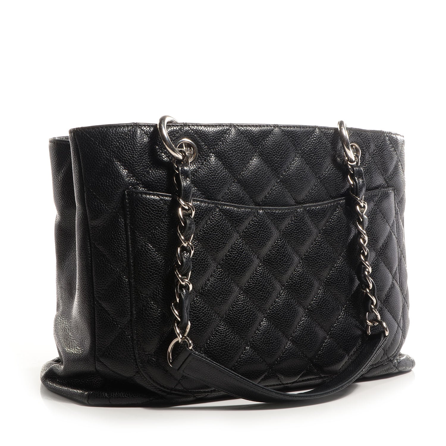 Chanel Caviar Grand Shopping Tote GST Black 3 of 7