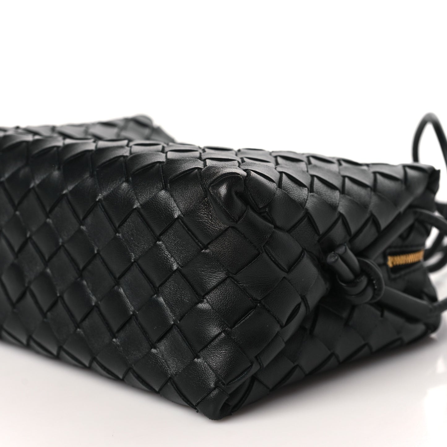 Nappa Intrecciato Small Loop Camera Bag Black