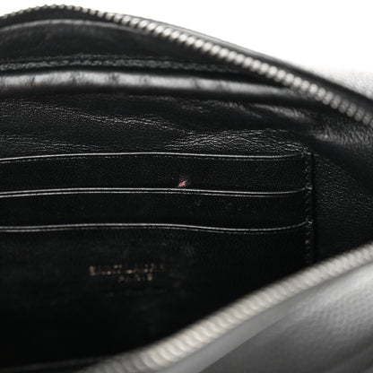 Saint Laurent Grain De Poudre Matelasse Monochrome Monogram Mini Lou Camera Bag Black 11 of 11