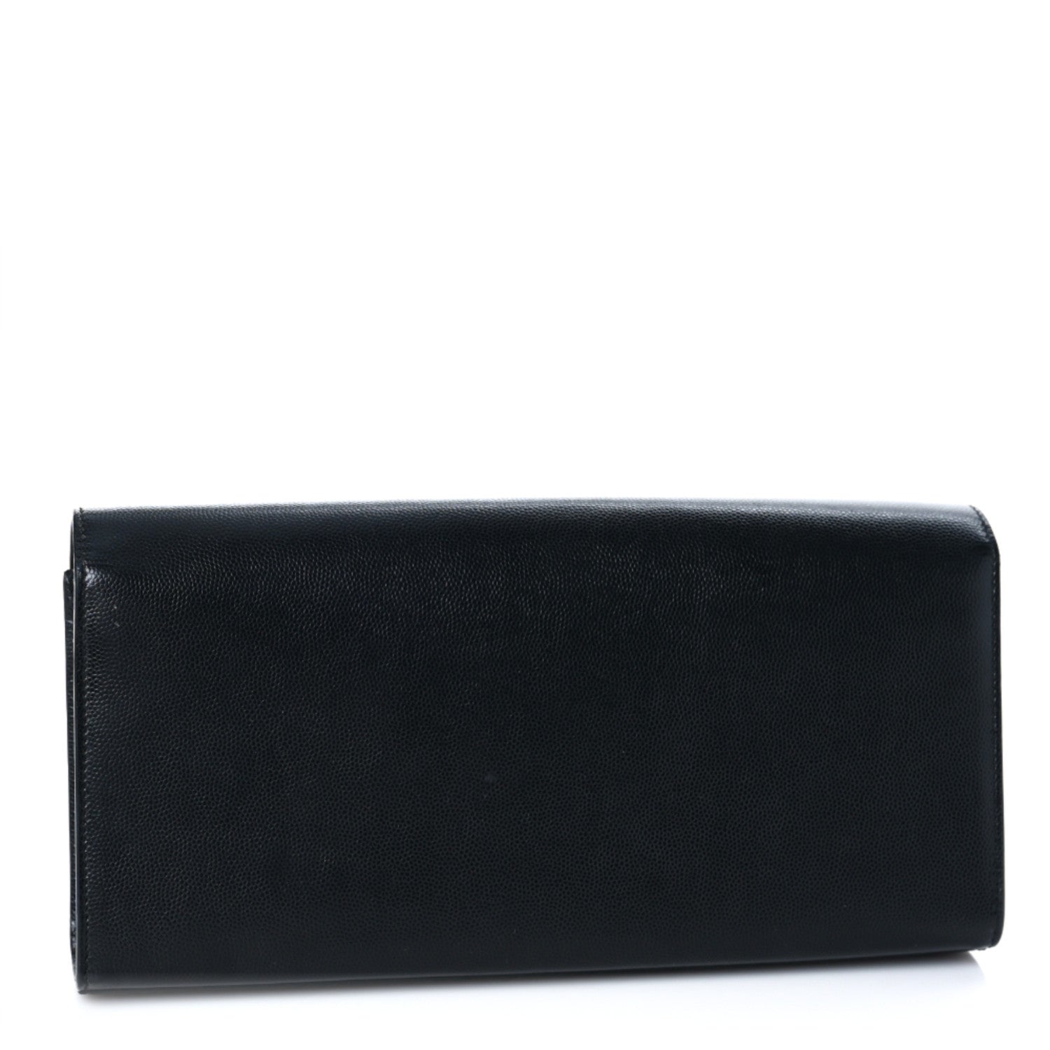 Saint Laurent Grain De Poudre Monogram Cassandre Clutch Black 3 of 8