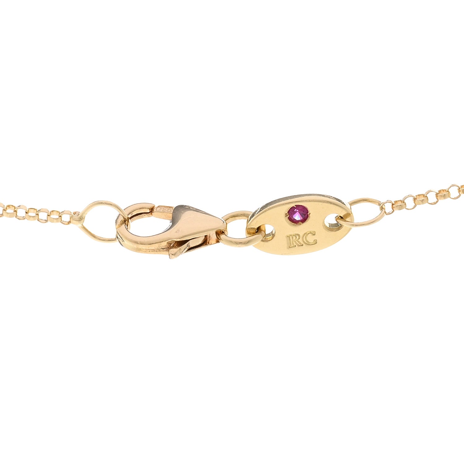Roberto Coin 18K Yellow Gold Diamond Petite Venetian Princess Flower Pendant Necklace 4 of 4