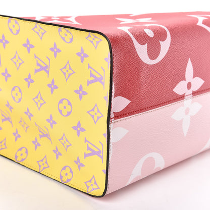 Louis Vuitton Monogram Giant Onthego GM Rouge Rose 8 of 10