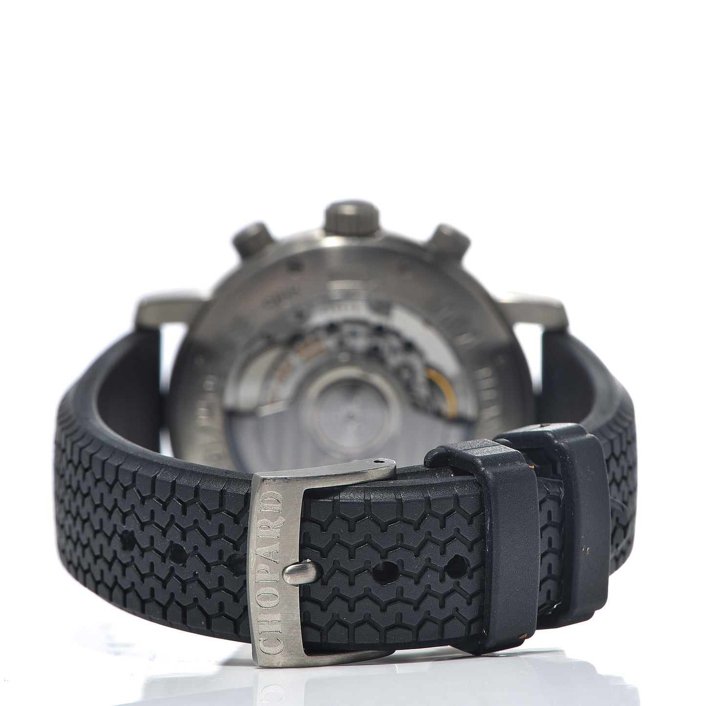 Titanium Rubber 39mm Mille Miglia Chronograph Automatic Watch Black