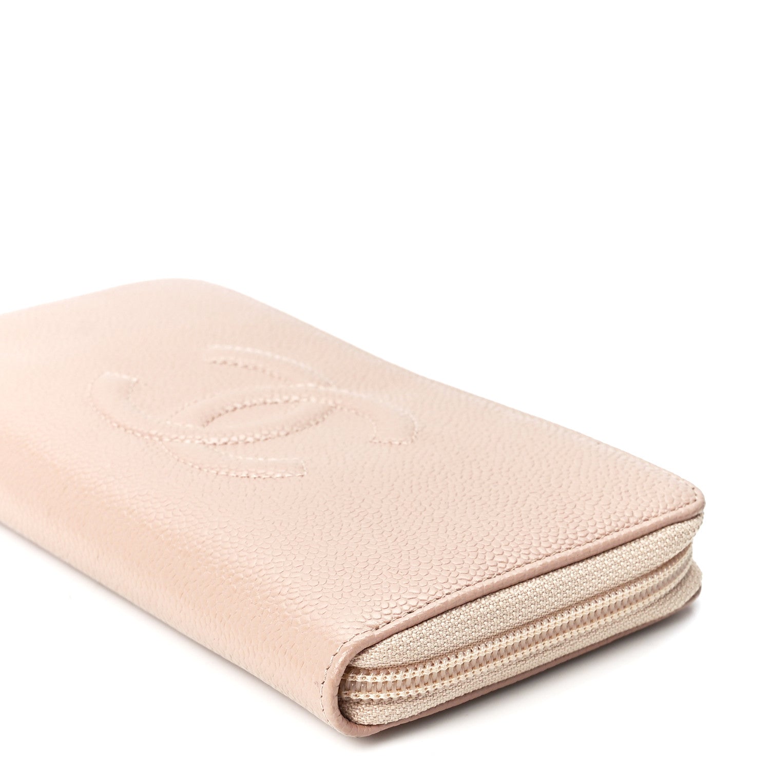 Chanel Caviar Large Timeless CC Zip Around Wallet Beige 12 of 13