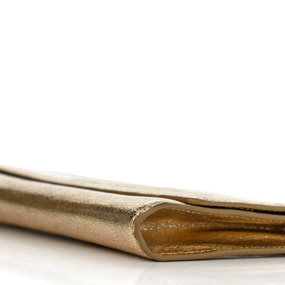 Saint Laurent Metallic Calfskin Monogram Large Belle De Jour Clutch Gold 6 of 8