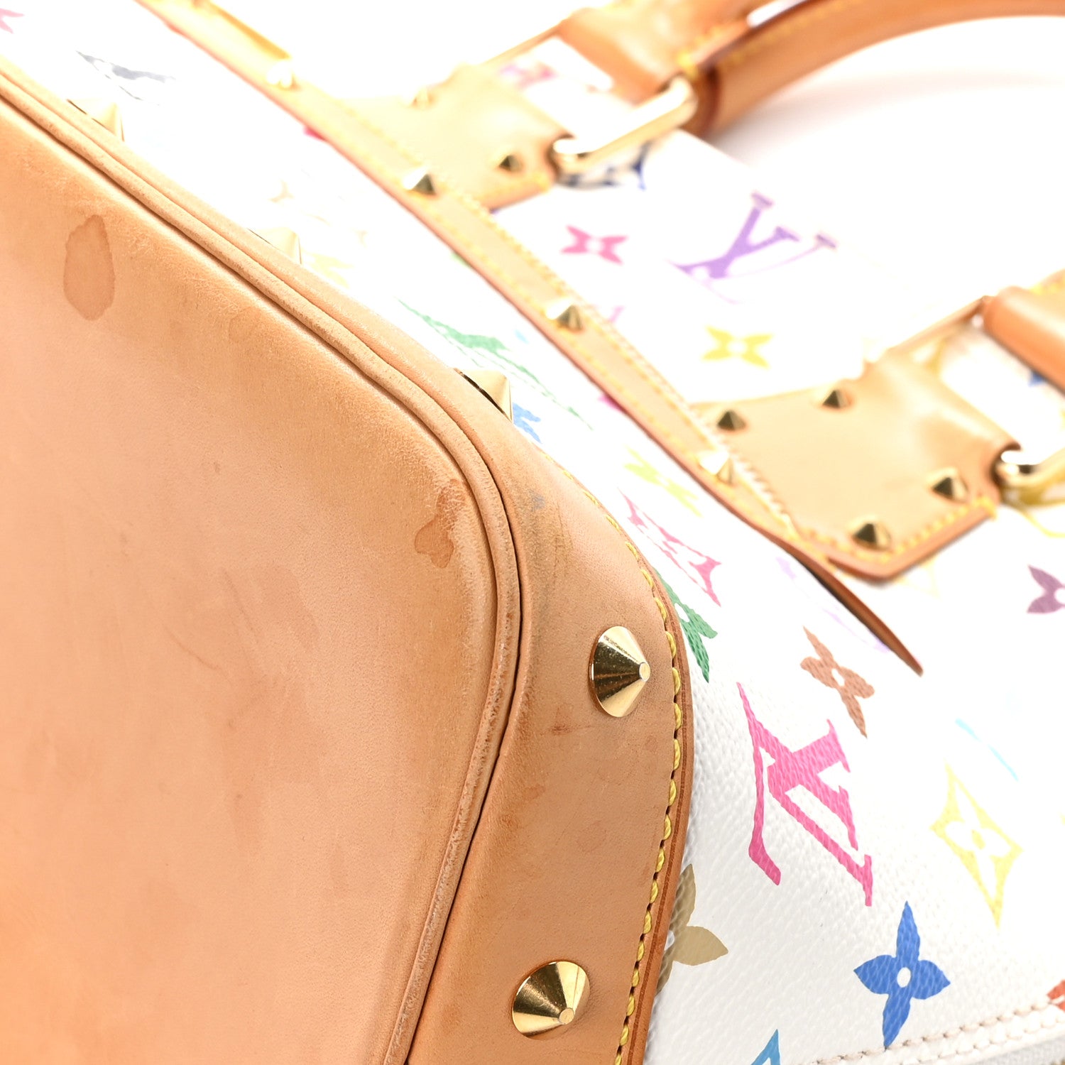Louis Vuitton Monogram Multicolor Alma White 10 of 12