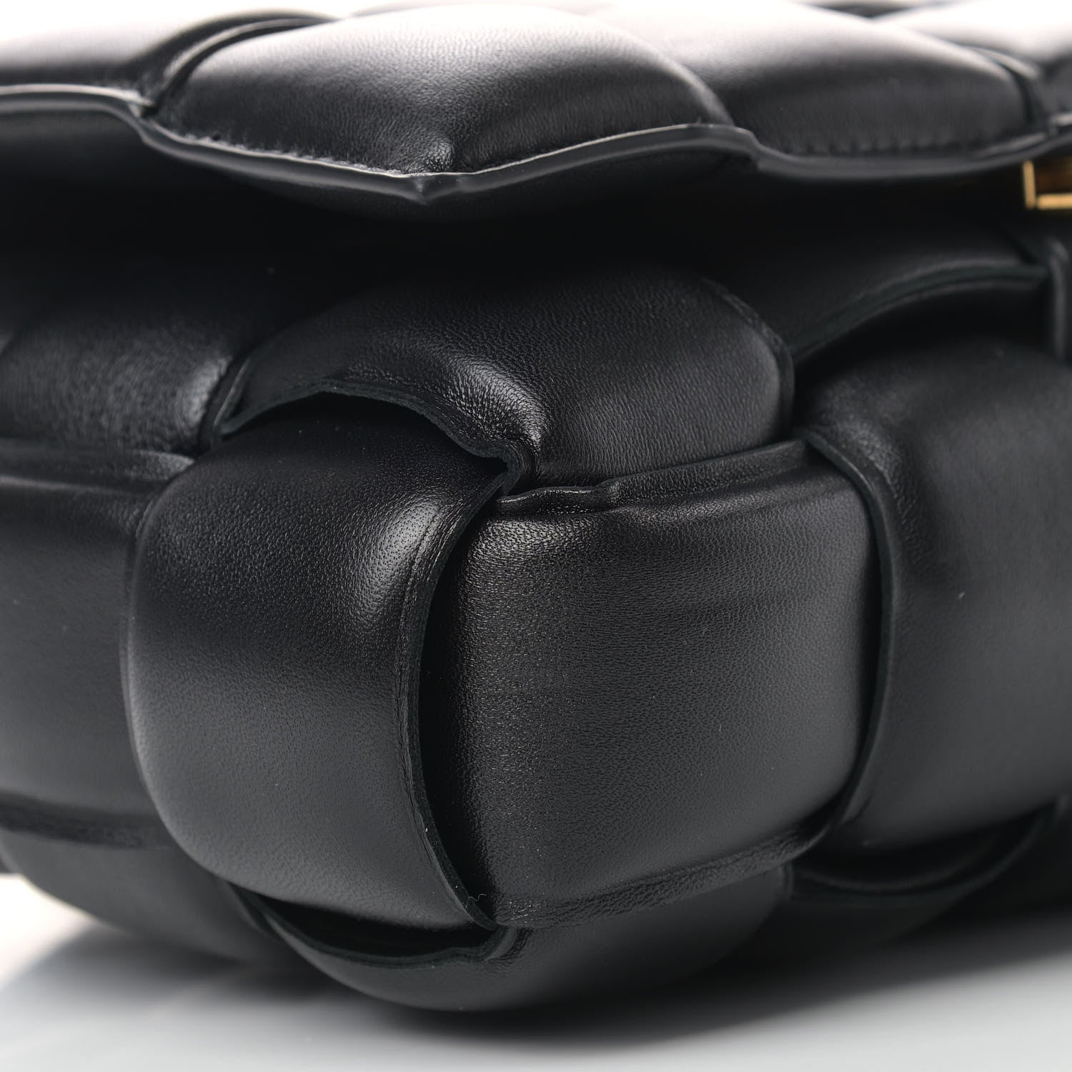 Bottega Veneta Nappa Maxi Intreccio Padded Cassette Crossbody Bag Black 8 of 9