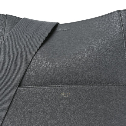 Celine Soft Grained Calfskin Sangle Bucket Bag Grey 7 of 9