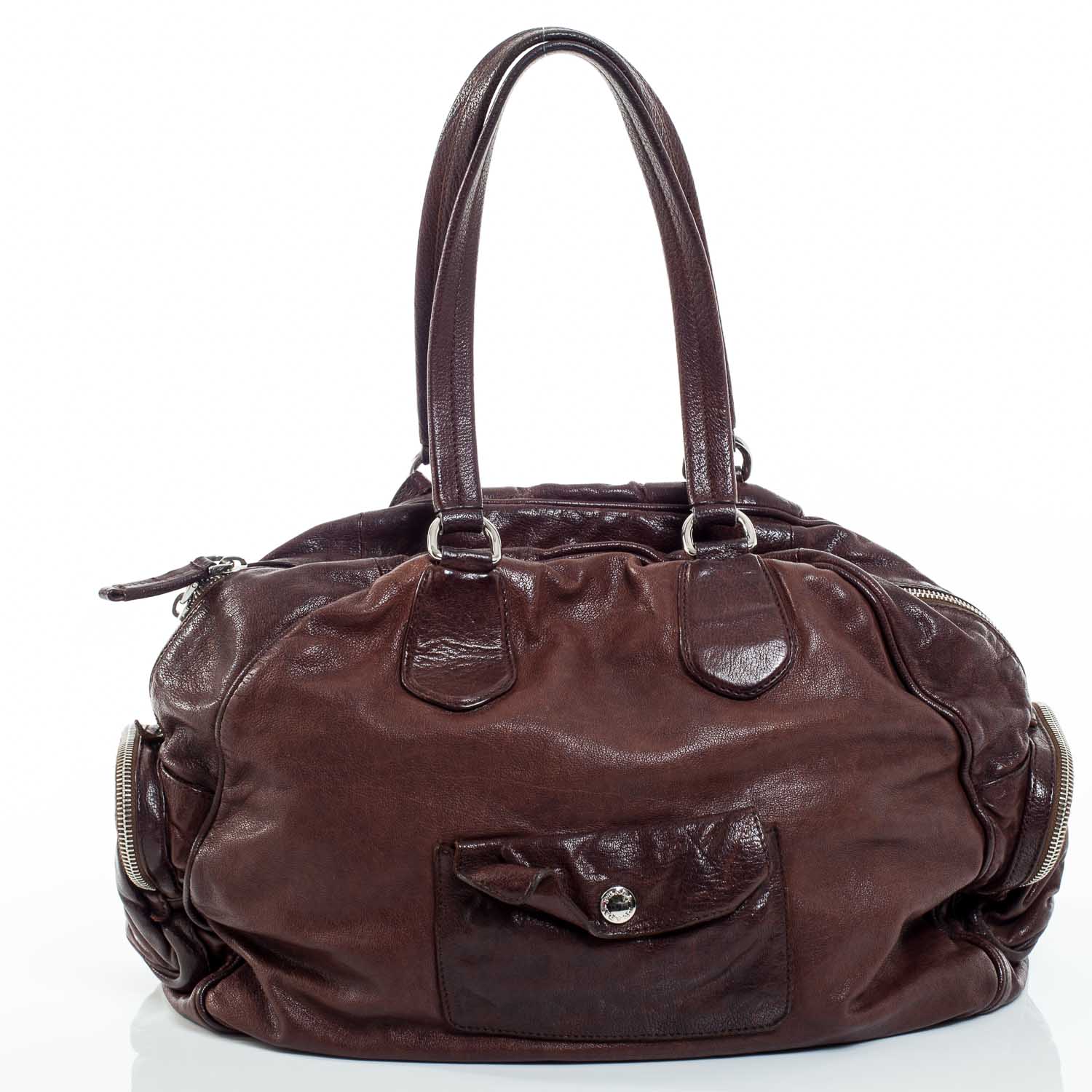 Prada Washed Bauletto Cocco 35578 – FASHIONPHILE