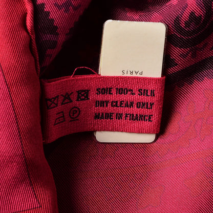 Hermes Silk Dip Dye Brins D'Or Scarf 90 Fuchsia 5 of 6