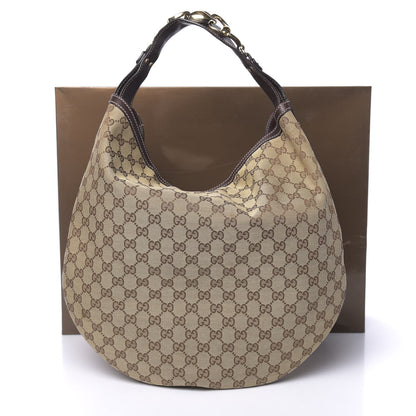 Gucci Monogram Large Wave Hobo Dark Brown 15 of 15