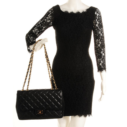 Chanel Caviar Jumbo Single Flap Black 2 of 11