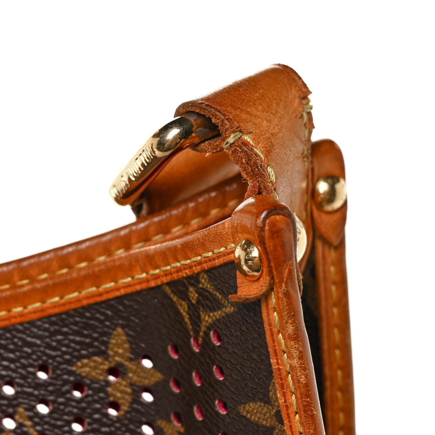 Monogram Perforated Musette Fuchsia