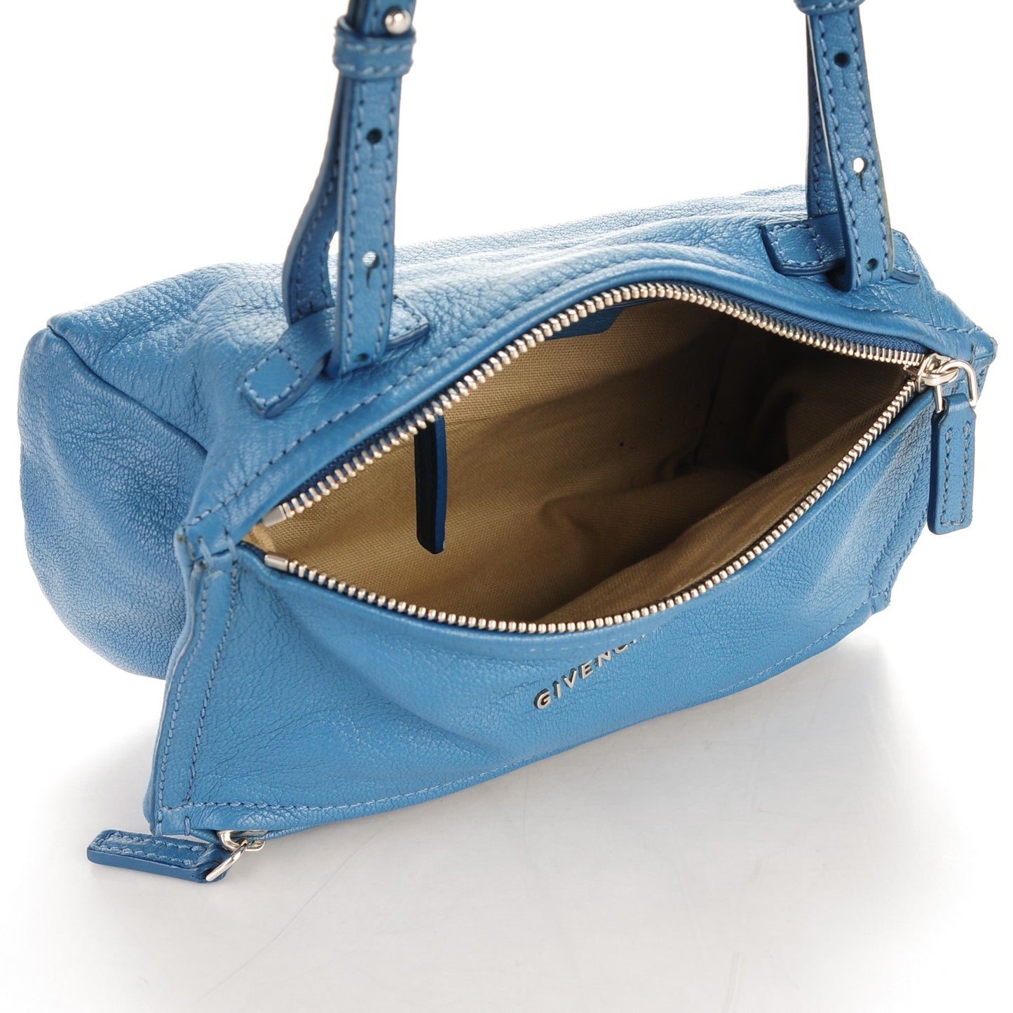 Sugar Goatskin Mini Pandora Medium Blue