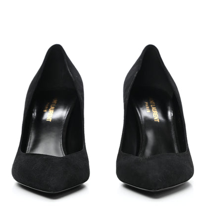 Saint Laurent Suede Niki 85 Pumps 38.5 Black 2 of 9