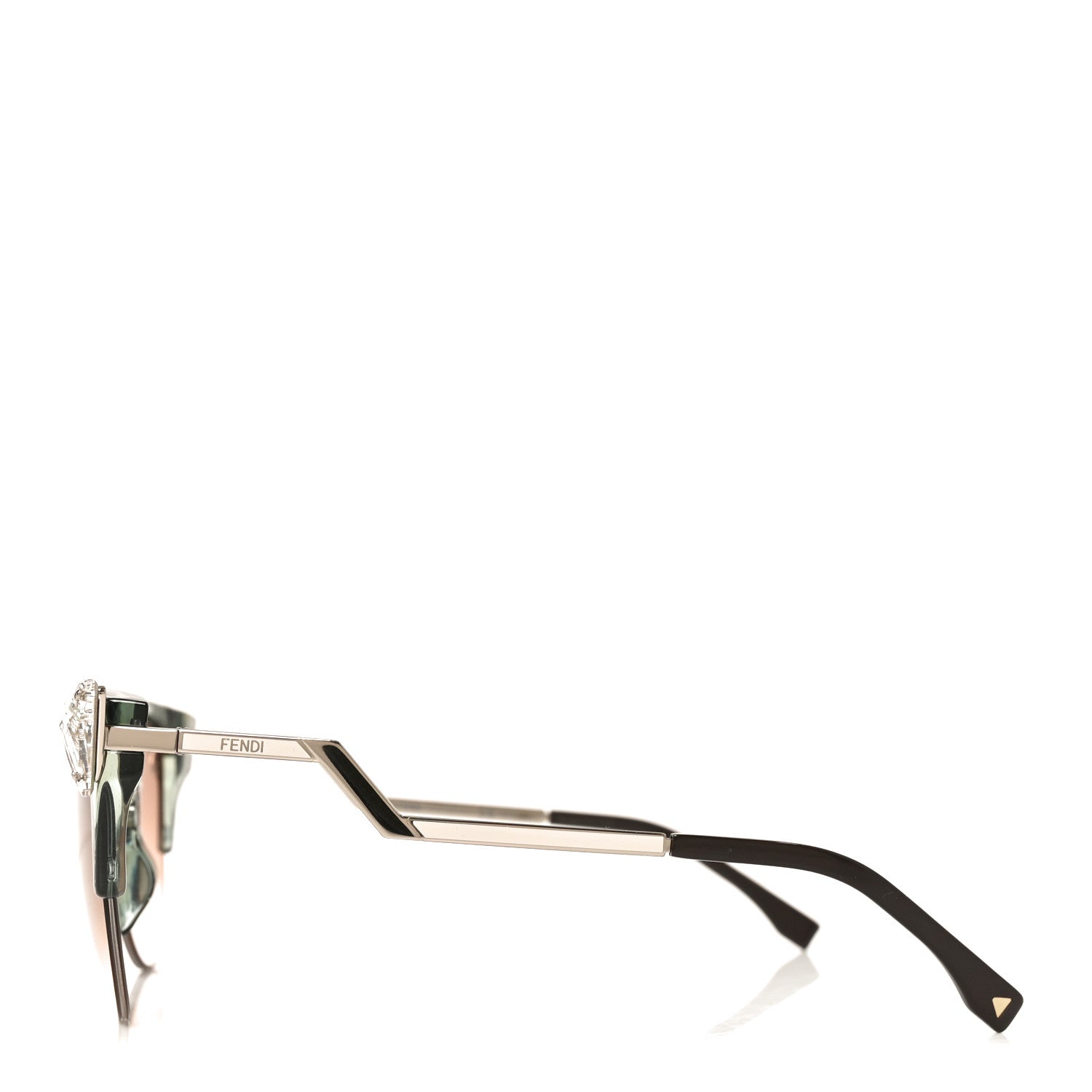Fendi Iridia Cat Eye Sunglasses FF 0041/S Green 3 of 7